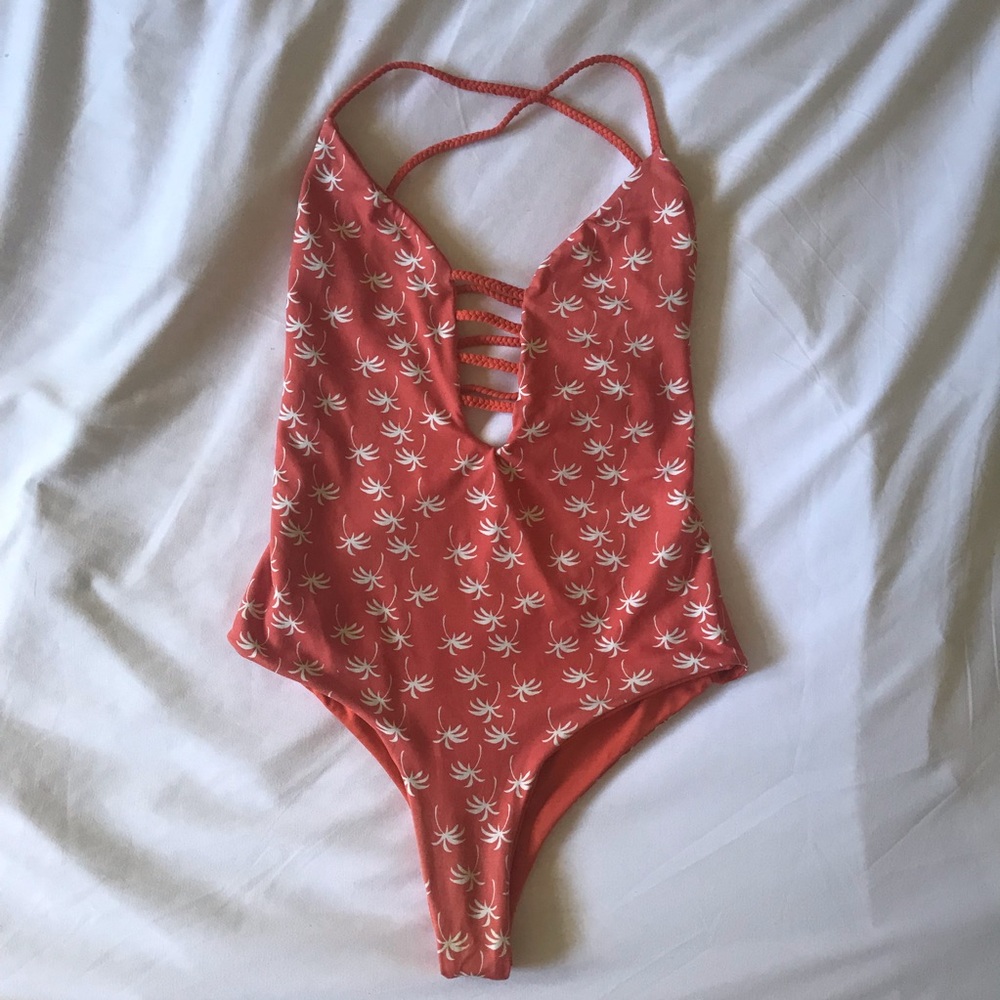 San Lorenzo Reversible Orange Palm Monokini